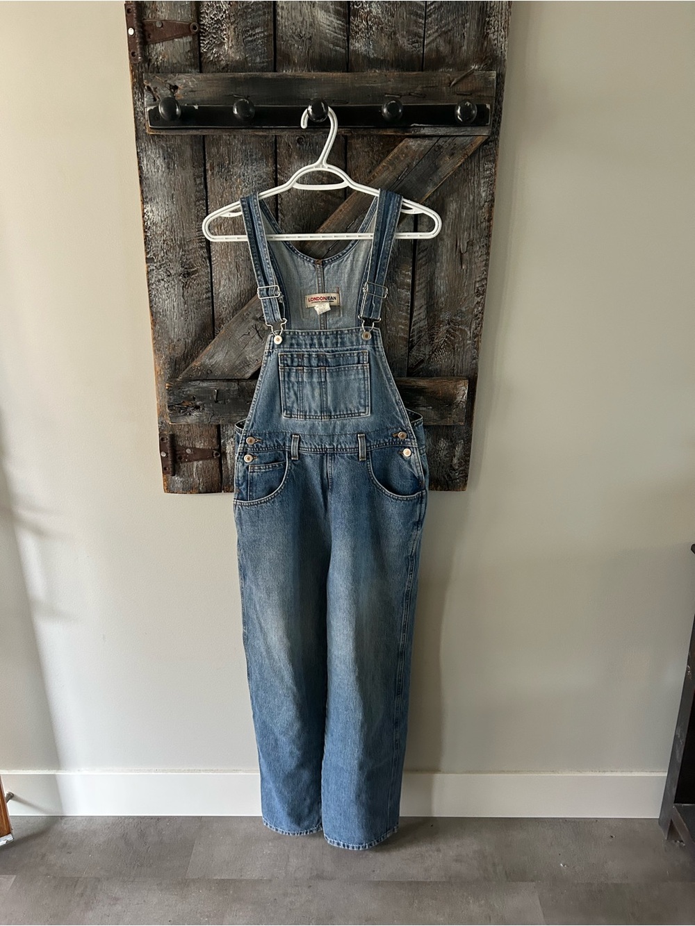 Women's Vintage London Jean Classic Blue Denim Overalls
